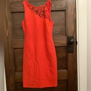 Zara women’s orange-red dress